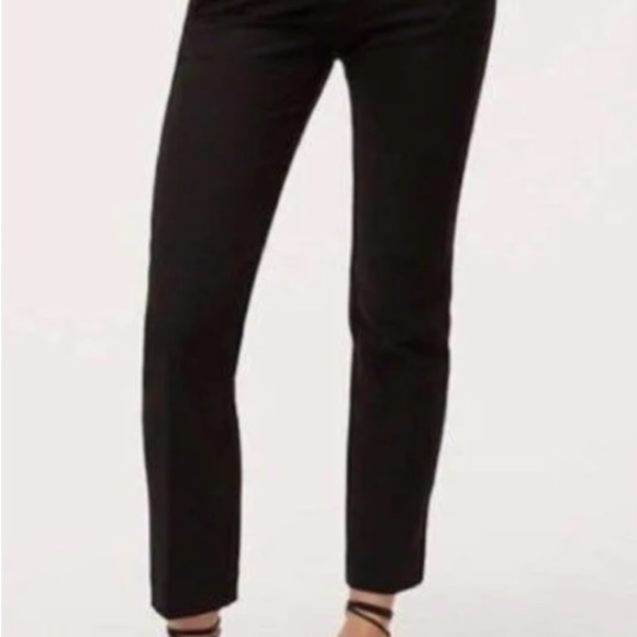 NWT - LOFT Petite Marissa Pants (Black w/subtle white polka dot) - Picture 5 of 5